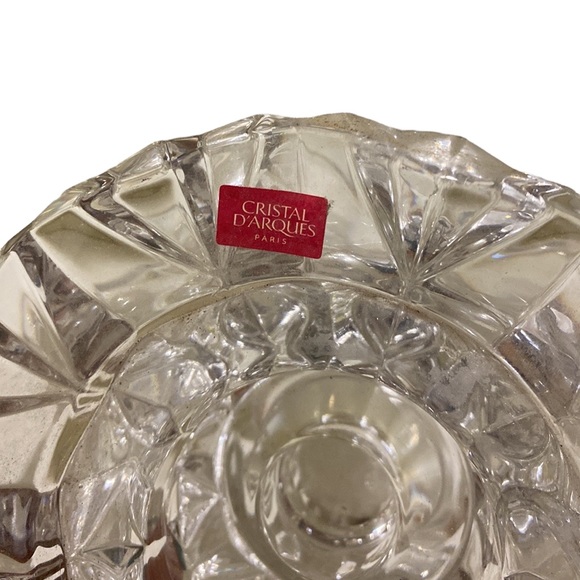NWOT Cristal D’Arques France Double Sided Crystal Candle Holder - Picture 3 of 7